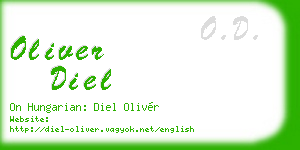 oliver diel business card